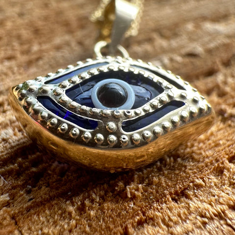  Pendant THALIA Guardian Solid Gold 10K Captivating Evil Eye
