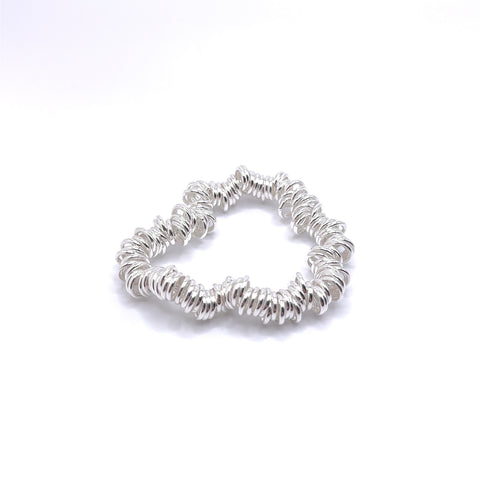 Bracelet Sterling Silver Round Loops
