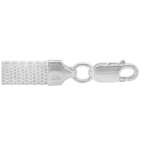 TUSKANY Sterling Silver Mesh Bracelet an industrial-inspired piece  925 Sterling Silver  Italy 1