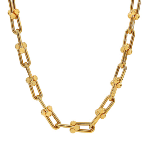 10K Gold, link necklace, 1.55mm thickness