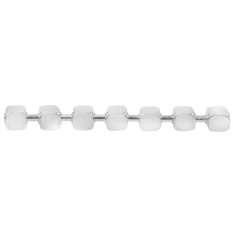 1 Bracelet ZOLA Sterling Silver Diamond Cut Cube Chain