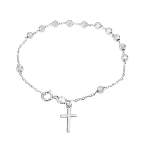 Bracelet Sterling Silver, bead 3 mm bracelet Rosary