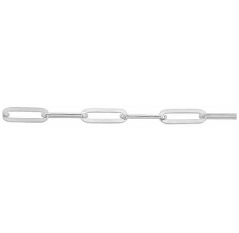 4.5mm FLAT PAPERCLIP Chain Sterling Silver