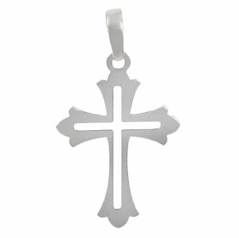 Regal Cross of Elegance Sterling Silver, Pendant