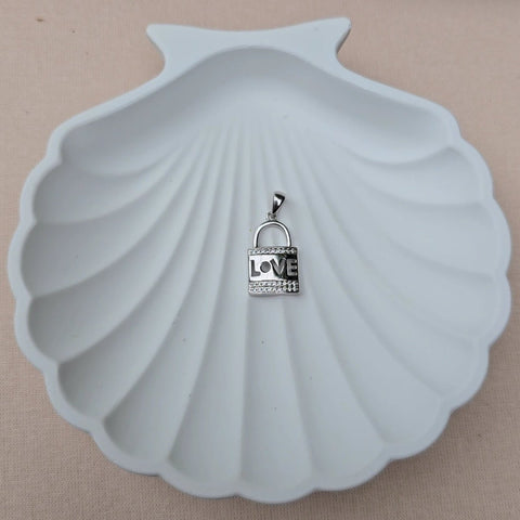 1 Pendant Sterling Silver love lock 