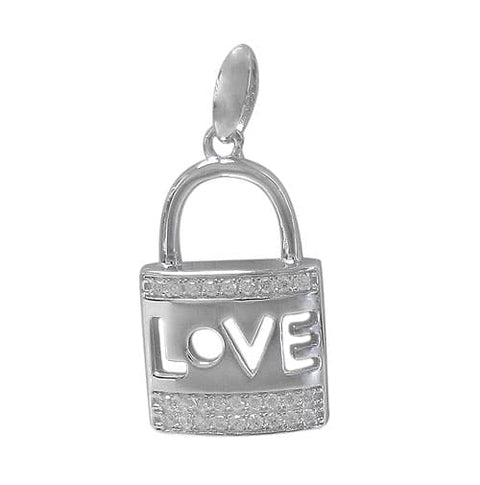 2 Pendant Sterling Silver love lock