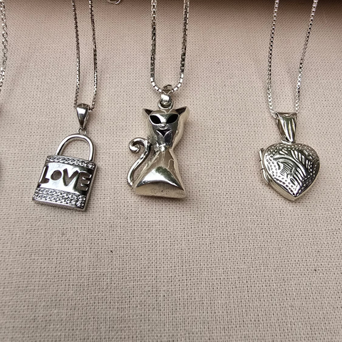 6 Pendant Sterling Silver love lock