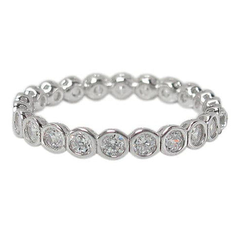 Ring Sterling Silver Eternity CZ