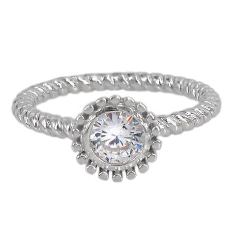 Ring Sterling Silver with zirconia