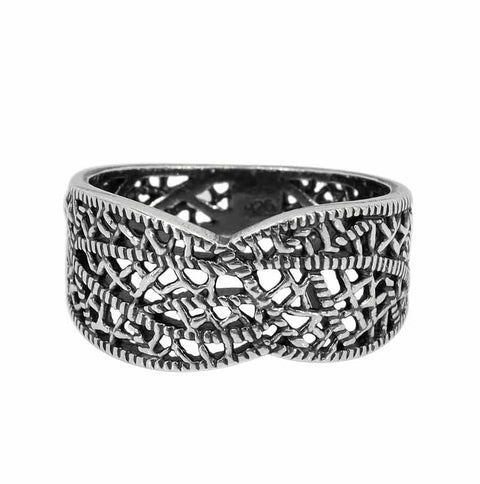 Ring Sterling Silver, Filigree  design