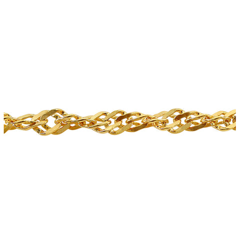 1.5mm SINGAPORE Solid Gold Chain 10K