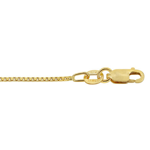 1mm BOX 10K Solid Gold Chain