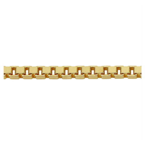 1mm BOX 10K Solid Gold Chain