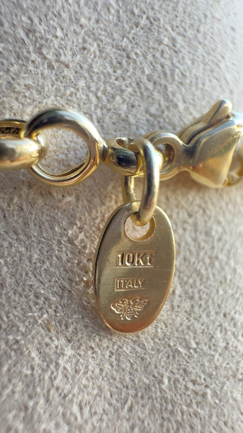 Yellow Gold 10K Solid made in italy 