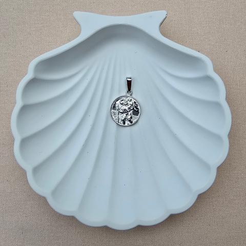 Pendant Sterling Silver Saint Christopher 16mm