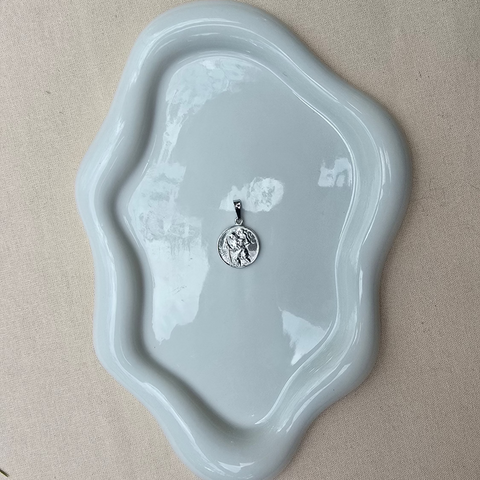 Pendant Sterling Silver Saint Christopher 16mm