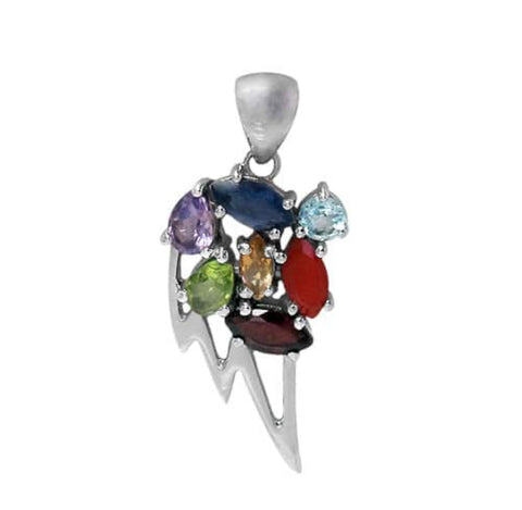Pendant Sterling Silver, Chakra wing