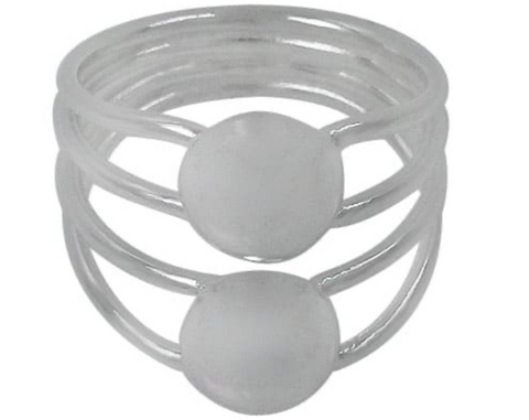 8 Sterling Silver Ring with 8mm ball bead