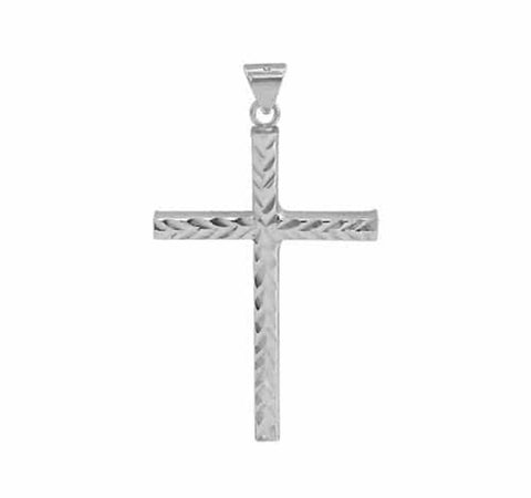 Pendant CROSS Sterling Silver Diamond-Cut: 26x39mm