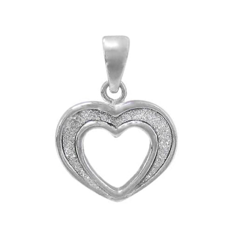 Charm Pendant Sterling Silver, heart