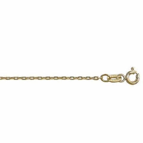 1.3mm ANCHOR Solid Gold Chain 10K