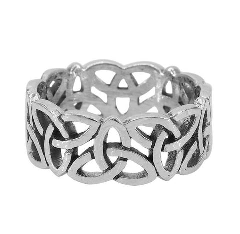 Sterling Silver 8mm Celtic knot band