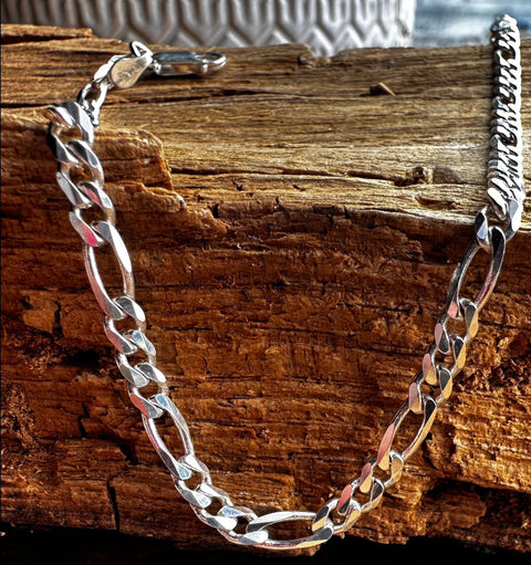  Anklet FARAH Sterling Silver  Figaro