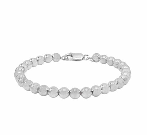 11 Bracelet PETITE HARMONY Sterling Silver 4mm bead ball