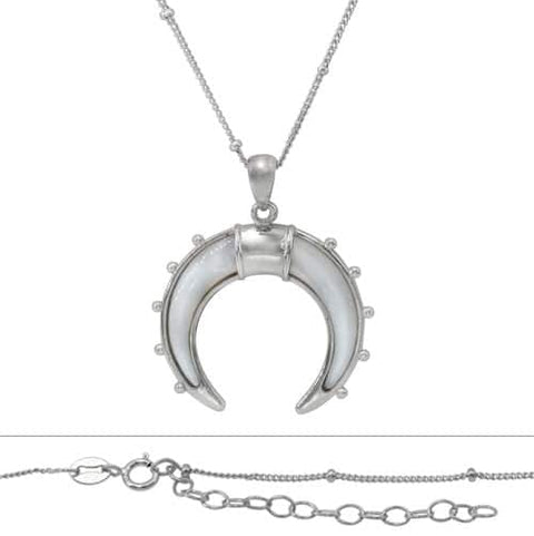 Necklace Sterling Silver Horn 1