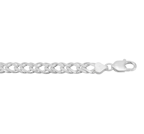 5.8mm Double Link Rambo Chain Sterling Silver - Man 2