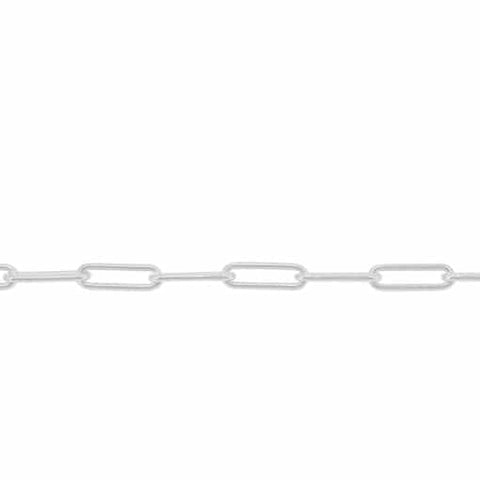Anklet Punji Sterling Silver Paperclip 3.2mm