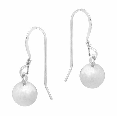 Hook Sterling Silver Earrings 8mm ball 5