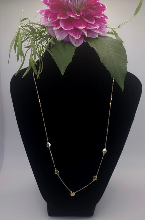 Neklace ARIA Gold Polka Dot 10K